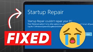 Startup Repair Couldn't Repair Your PC Fixed✅ How to Fix Automatic Repair Loop in Windows 11/10