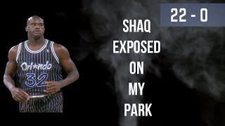 Shaq EXPOSED On Park! 11k Youtuber 22-0 Skunked