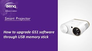 [BenQ FAQ] Projector_How to upgrade GS1 software through USB menory stick