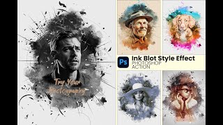 Easy Ink Blot Art Photoshop Tutorial