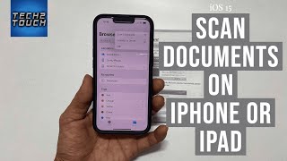 How to scan a document and make PDF in iPhone, iPhone 13, iPhone 12 or iPad (iOS 15)