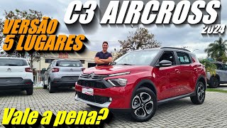 Citroen C3 AIRCROSS 2024 - Versão 5 lugares mais barato que Fiat PULSE e SPIN. SUV Turbo + barato BR