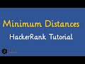 Minimum Distances HackerRank Solution