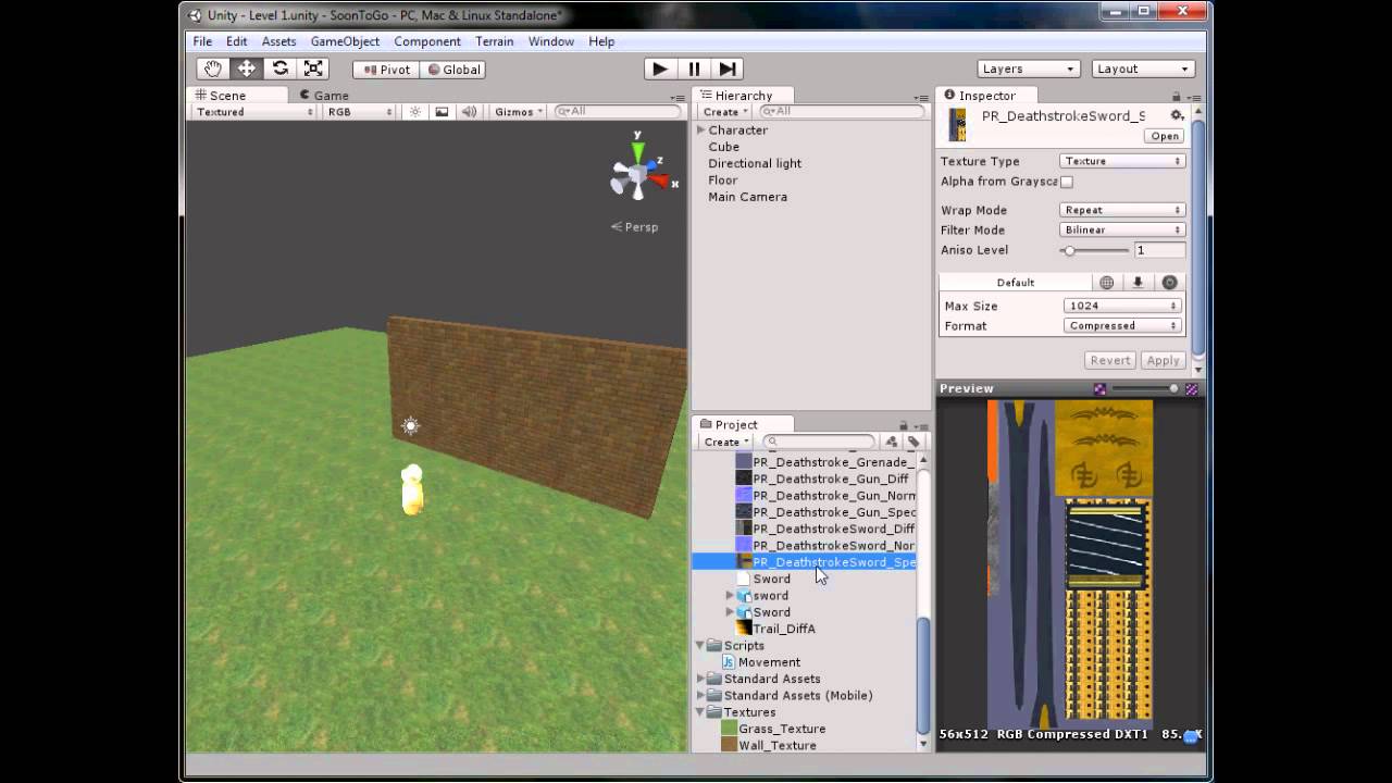 Unity 3D Tutorial Part 2: Importing Models And Textures - YouTube