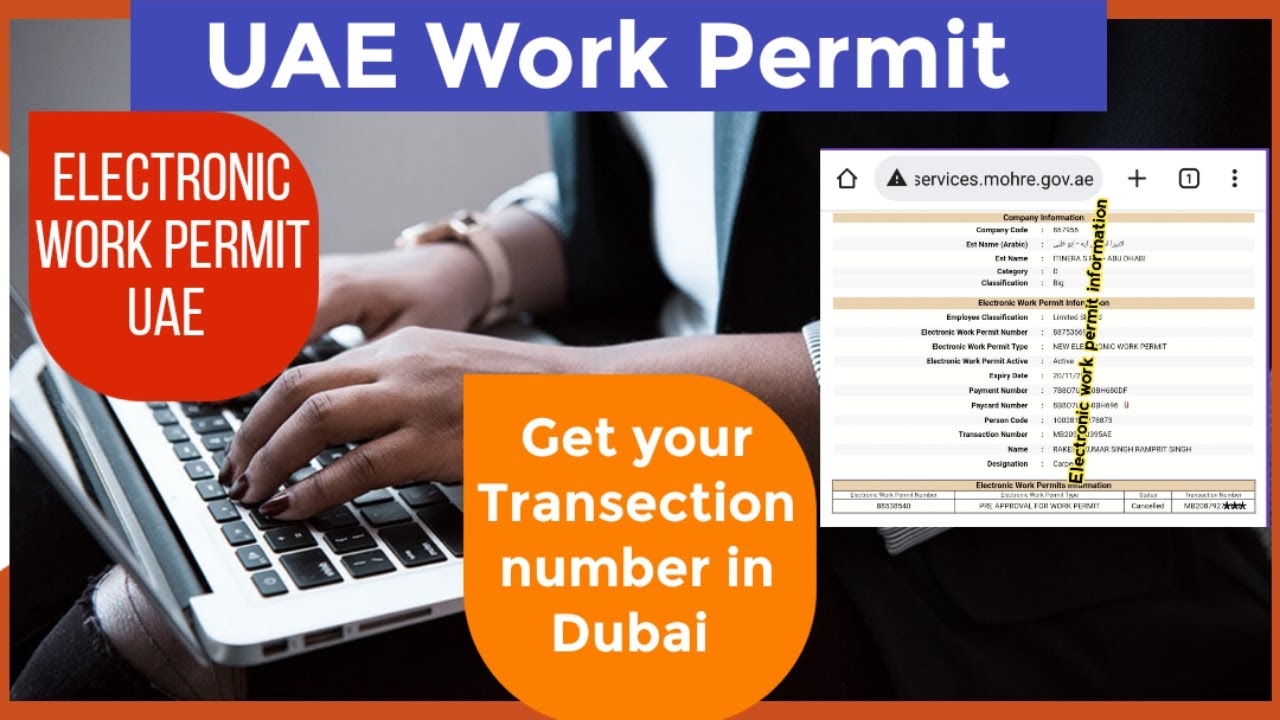 UAE Work Permit 🇦🇪 Electronic Work Permit UAE 🤔 Get Dubai Work Permit ...