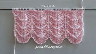 Beautiful Wavy stitch Knitting Pattern (261)