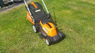 THE WORLDS GREATEST CORDLESS MOWER BY YARDFORCE BETTER THAN FLYMO,,