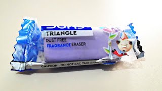 Dust free fragrance eraser//Doms Triangle eraser// best eraser for drawing