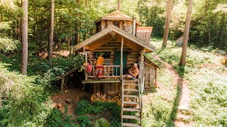 Peaceful \u0026 Relaxing Off Grid Log Cabin Getaway