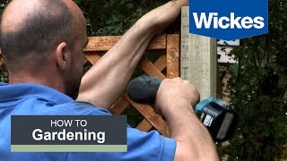 How to Fix Trellis onto a Fence Panel with Wickes