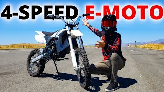 This Electric Dirt Bike has Gears...it's FAST