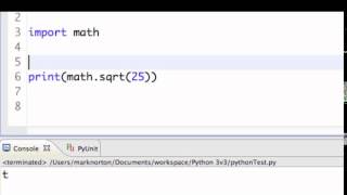 Intro To Python: import Statements