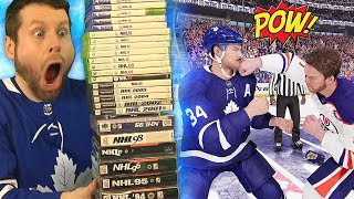 Winning a FIGHT on EVERY NHL video game!