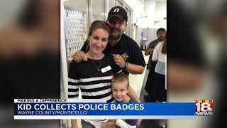 Making A Difference: Kid Collects Police Badges