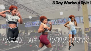 WEEK OF WORKOUTS | My Gym Workout Routine | 3 Day Workout Split
