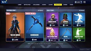 new ice queen skin reaper pickaxe fortnite item shop - ice queen fortnite pickaxe