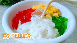 Resep Es Teller nikmat dan segar meskipun tanpa santan