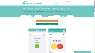ClockInPortal - the easy-to-use time-tracking and attendance system!