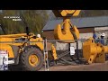 technologie moderne incroyable de construction de pont les plus grosses grues lourdes en action