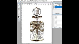 photoshopで瓶の写真をイラストにする。part13   CG  合成写真　写真加工　インスタグラム　 イラストレーター　フォトショップ　　photoshop　コンピューターグラフィックス