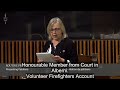 Elizabeth presents petition on increasing the volunteer firefighter and search & rescue tax credit