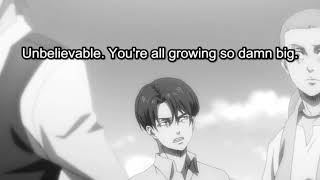 Levi still being short :(