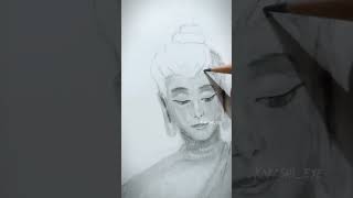 Quik sketch of Gautam Buddha#art #artist #sketch #anime #drawing #spiderman #shorts