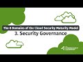 Security Governance | The 8 Domains of the Cloud Security Maturity Model | Part 3