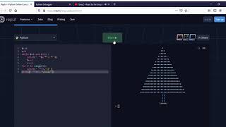 Print christmas tree in python