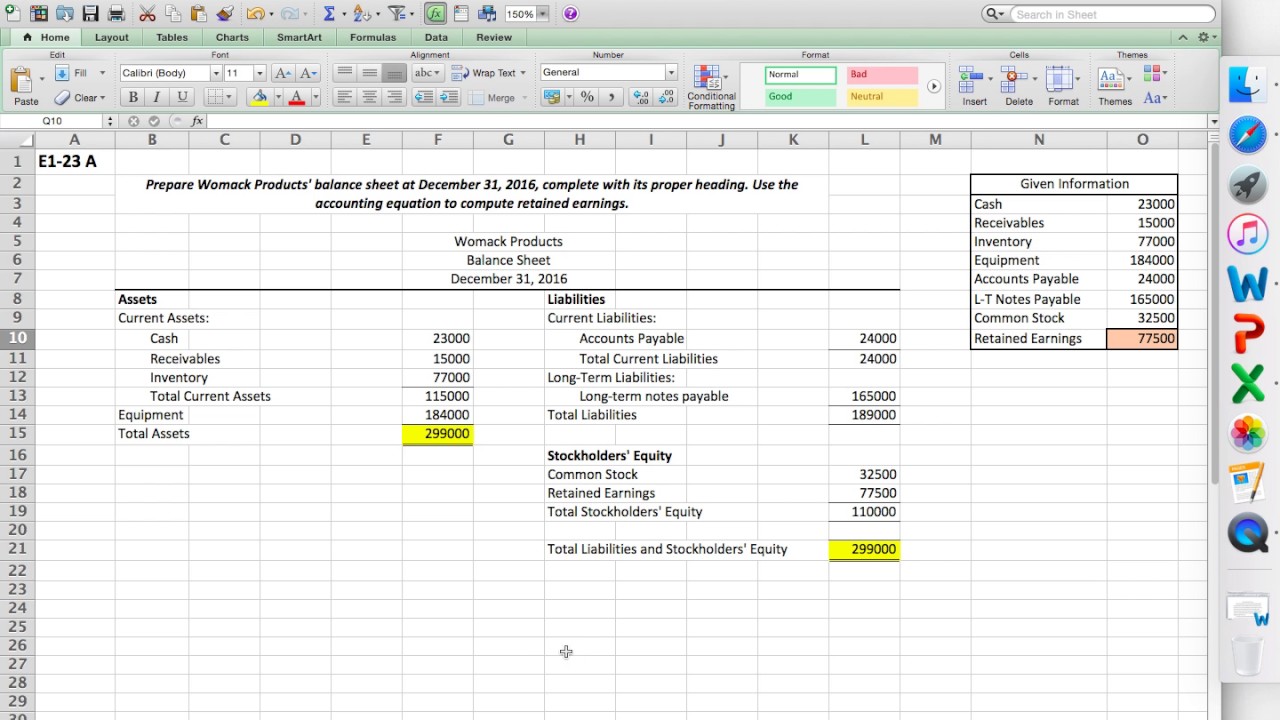 Acc110 Chapter 1 Homework Solutions Youtube