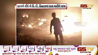 Kutch : ખડીર રતનપરના સીમાડામાં ભીષણ આગ | Gstv Gujarati News