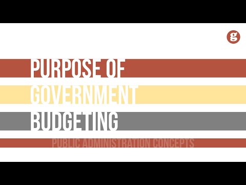 What is the role of budget in the government?