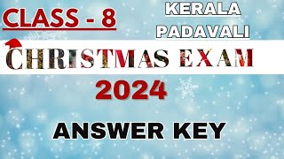 CLASS 8 MALAYALAM (KERALA PADAVALI) CHRISTMAS EXAM ANSWER KEY 2024 |