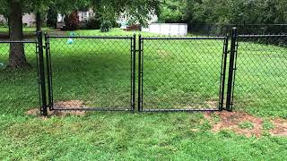 Black Chain Link Fence