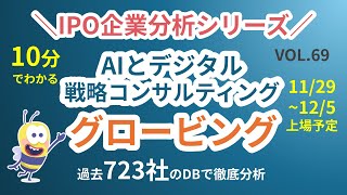 ＼好評！IPO企業分析シリーズ VOL.69／　10分でわかる【グロービング】　過去723社のデータベースを使ってIPO徹底分析