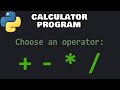 Python calculator program 🧮