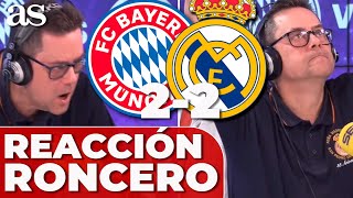 BAYERN 2 - REAL MADRID 2 | Reacción RONCERO a los goles: VINICIUS, SANÉ y KANE (IDA)