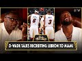 Dwyane Wade Details LeBron James' Recruitment To Miami Heat & Sharing Their Contract Information