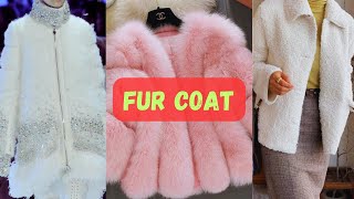 Latest fluffy jackets for girls | Winter collection 2023_2024 | Fur coats/jackets for girls .