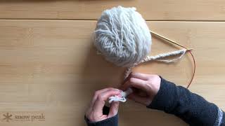 【編み物/knitting】手紡ぎ糸で編むカーディガン（８）