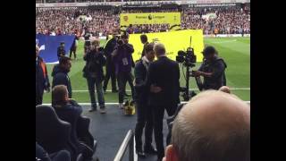 Arsene Wenger and Mauricio Pochettino before north london derby
