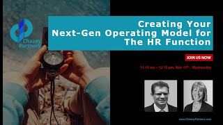 Creating Your Next Generation Operating Model for the HR Function