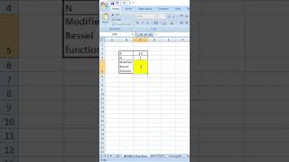 Besseli Function in Excel