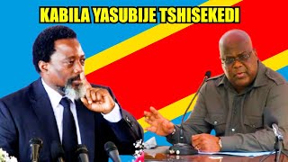 JOSEPH KABILA YASHINJE TCHISEKEDI KUBA ISOKO Y’IBIBAZO BIRI MURI KONGO/ABASIRIKARE BA SANDF BARATAHA