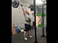 55kg strick overhead press 3x5