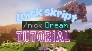 how to make a nickname plugin using Skript (2025)