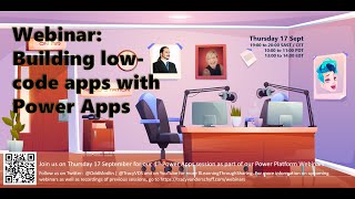 Webinar: Building low-code apps with Power Apps