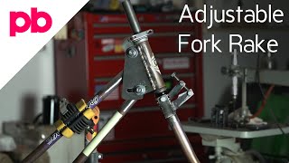 Weld Test Bicycle Frame - Finish Adjustable Fork Rake Section