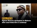 Ngizwe Mchunu apologises to Malema after court finds him in contempt