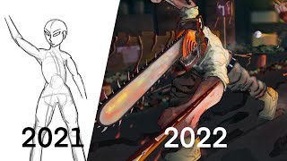 My 1 YEAR Art Progress